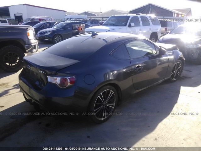 JF1ZCAB16F9605127 - 2015 SUBARU BRZ 2.0 PREMIUM GRAY photo 4