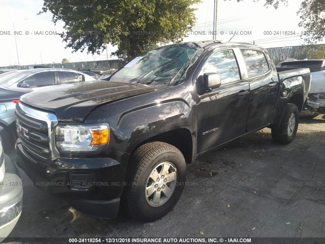 1GTG5BEA8K1100843 - 2019 GMC CANYON BLACK photo 2