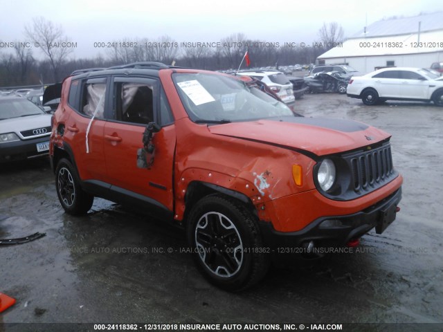 ZACCJBCT8GPC62123 - 2016 JEEP RENEGADE TRAILHAWK ORANGE photo 1