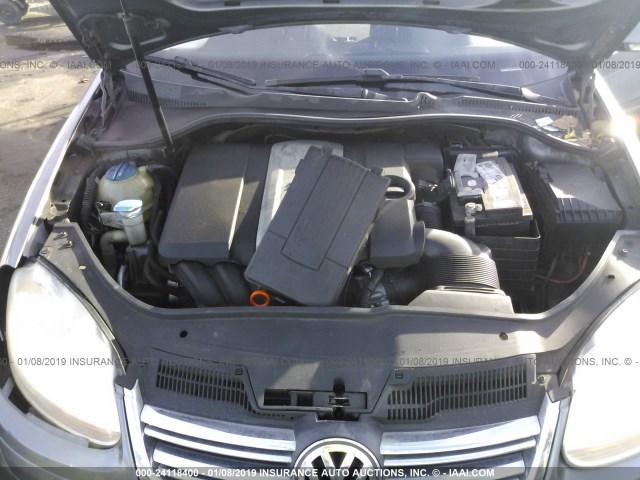 3VWRM71K28M055303 - 2008 VOLKSWAGEN JETTA SE/SEL GRAY photo 10