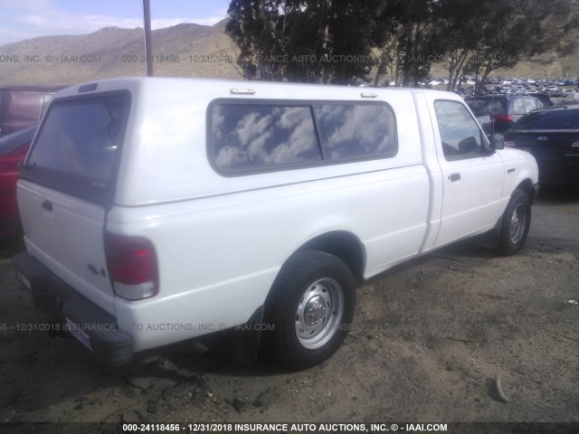 1FTYR10V2YPA91656 - 2000 FORD RANGER WHITE photo 4