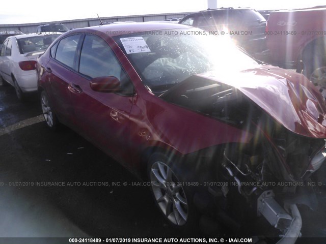 1C3CDFBA7DD288421 - 2013 DODGE DART SXT RED photo 1