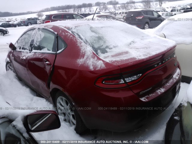 1C3CDFBA7DD288421 - 2013 DODGE DART SXT RED photo 3