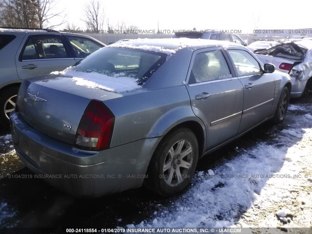 2C3KA53G46H384434 - 2006 CHRYSLER 300 TOURING BLUE photo 4