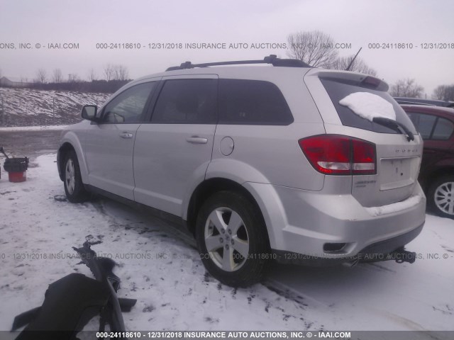 3C4PDDBG9CT258352 - 2012 DODGE JOURNEY SXT SILVER photo 3