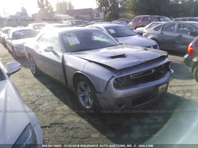 2C3CDZAG4GH280193 - 2016 DODGE CHALLENGER SXT GRAY photo 1