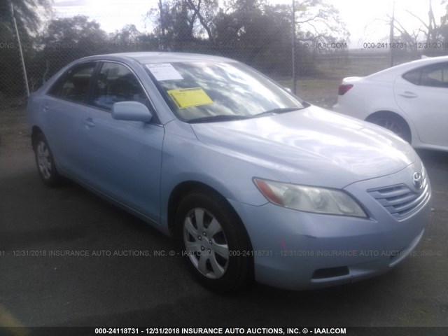 4T1BE46K28U789391 - 2008 TOYOTA CAMRY CE/LE/XLE/SE BLUE photo 1