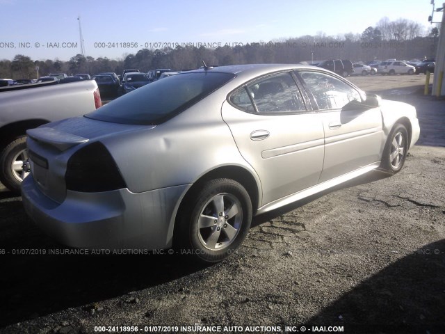 2G2WP552081111682 - 2008 PONTIAC GRAND PRIX SILVER photo 4