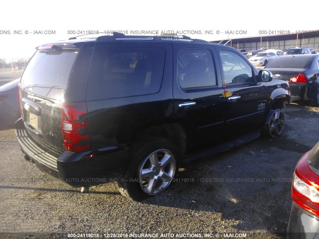 1GNSCAE06DR134325 - 2013 CHEVROLET TAHOE C1500  LS BLACK photo 4