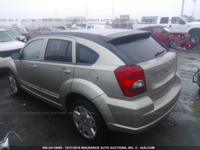 1B3CB4HA7AD596960 - 2010 DODGE CALIBER SXT GOLD photo 3