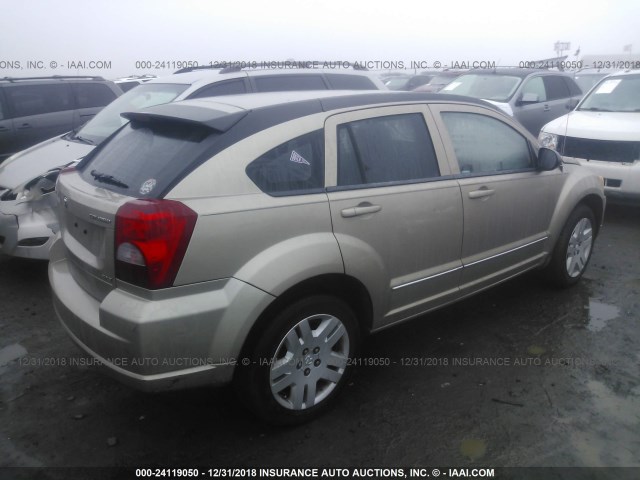 1B3CB4HA7AD596960 - 2010 DODGE CALIBER SXT GOLD photo 4