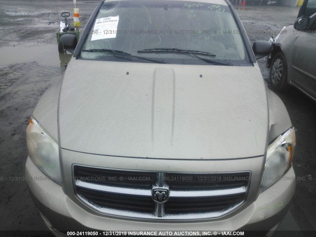 1B3CB4HA7AD596960 - 2010 DODGE CALIBER SXT GOLD photo 6