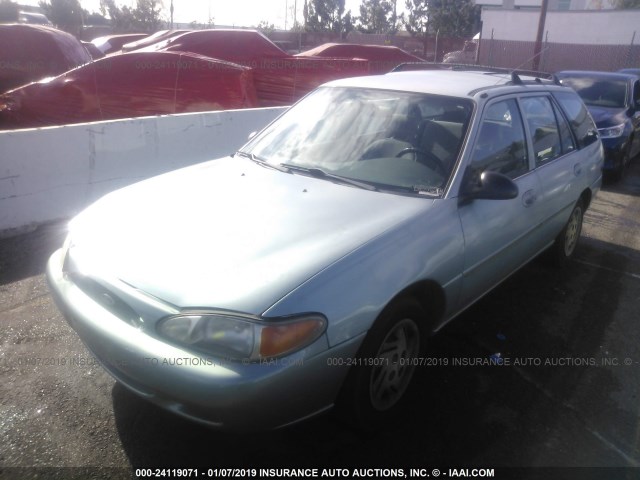 3FAFP15P6WR264257 - 1998 FORD ESCORT SE Light Blue photo 2