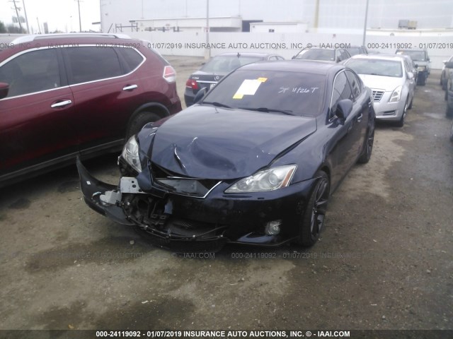 JTHBE262165010500 - 2006 LEXUS IS 350 Dark Blue photo 2