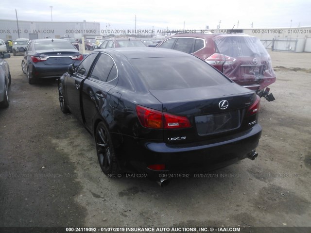 JTHBE262165010500 - 2006 LEXUS IS 350 Dark Blue photo 3