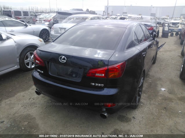 JTHBE262165010500 - 2006 LEXUS IS 350 Dark Blue photo 4