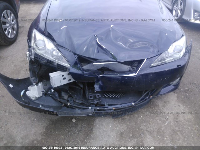 JTHBE262165010500 - 2006 LEXUS IS 350 Dark Blue photo 6