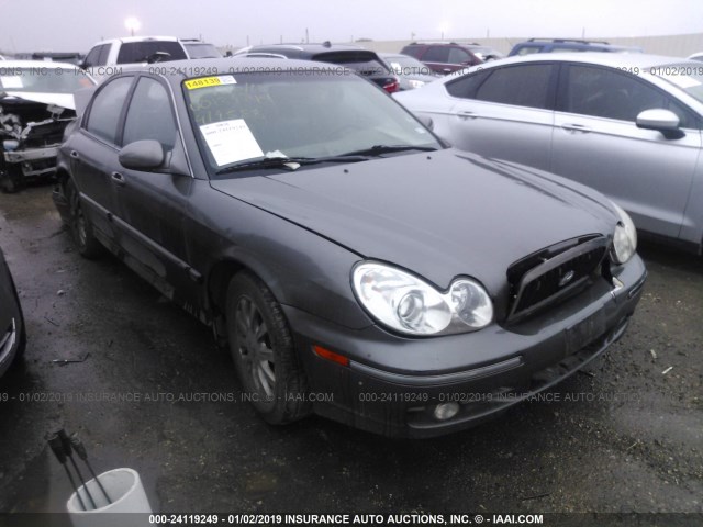 KMHWF35H14A919588 - 2004 HYUNDAI SONATA GLS/LX GRAY photo 1