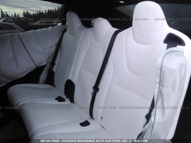 5YJXCDE23JF100815 - 2018 TESLA MODEL X BLUE photo 8