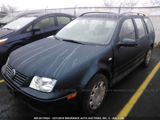 WVWRK61J82W151700 - 2002 VOLKSWAGEN JETTA GL GREEN photo 2