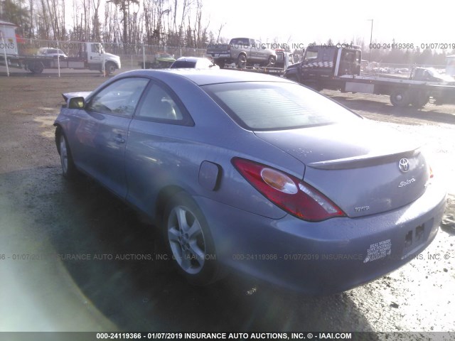 4T1CA30P84U016823 - 2004 TOYOTA CAMRY SOLARA SE/SLE BLUE photo 3