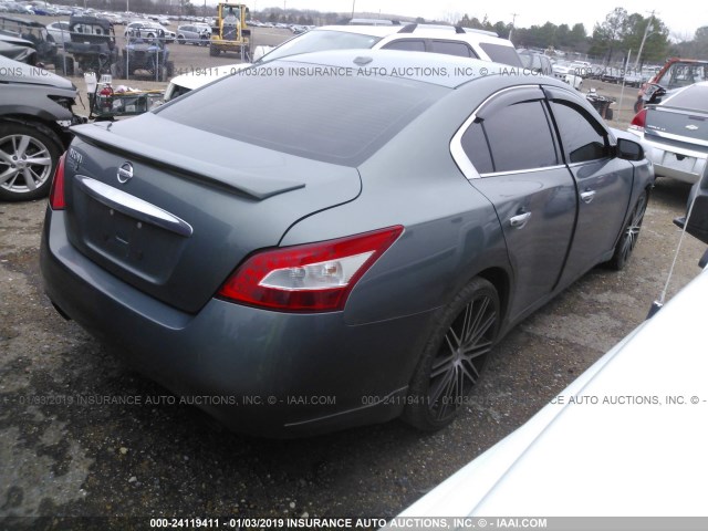 1N4AA5AP7AC862101 - 2010 NISSAN MAXIMA S/SV GRAY photo 4