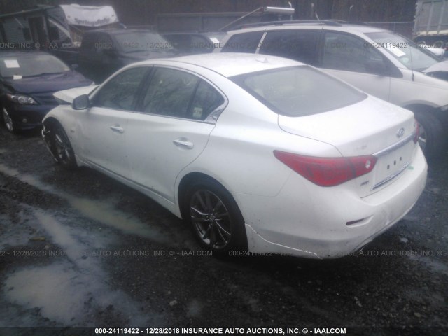 JN1EV7AR9HM837186 - 2017 INFINITI Q50 PREMIUM/SPORT/SE WHITE photo 3