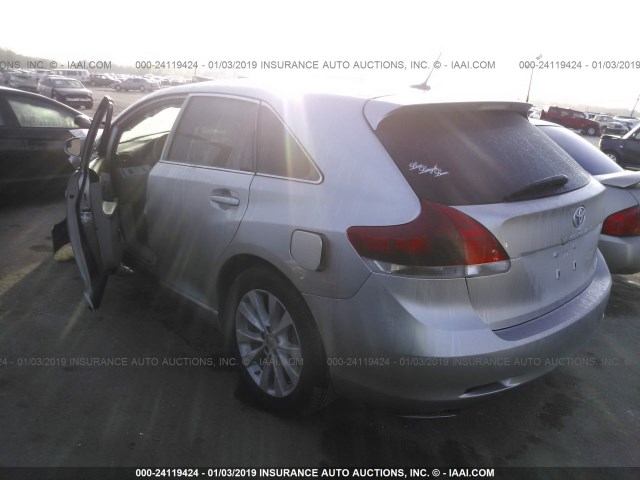 4T3BA3BB2FU069024 - 2015 TOYOTA VENZA LE/XLE SILVER photo 3