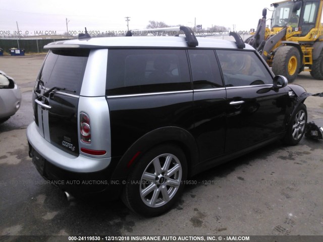 WMWZG3C52BTY31056 - 2011 MINI COOPER S CLUBMAN BLACK photo 4