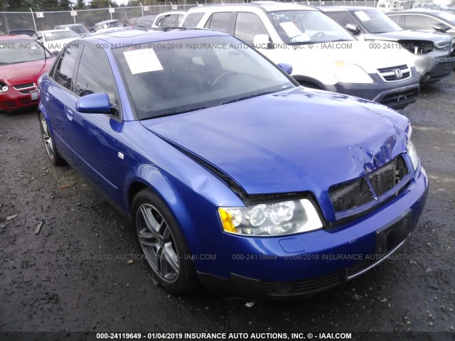 WAULC68E93A243499 - 2003 AUDI A4 1.8T QUATTRO BLUE photo 1