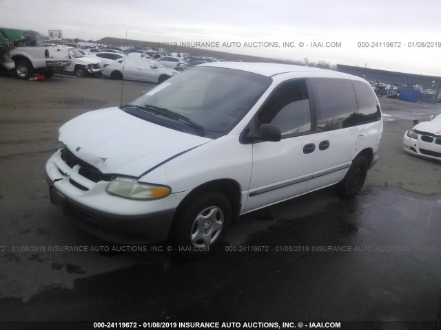 2B4GP25R4YR520794 - 2000 DODGE CARAVAN WHITE photo 2