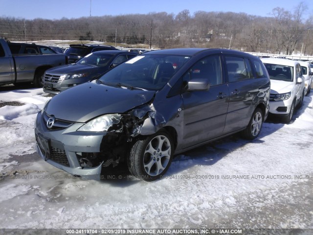 JM1CR293X90347943 - 2009 MAZDA 5 Light Blue photo 2