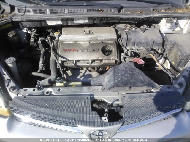 5TDZA22C74S094758 - 2004 TOYOTA SIENNA XLE/XLE LIMITED SILVER photo 10
