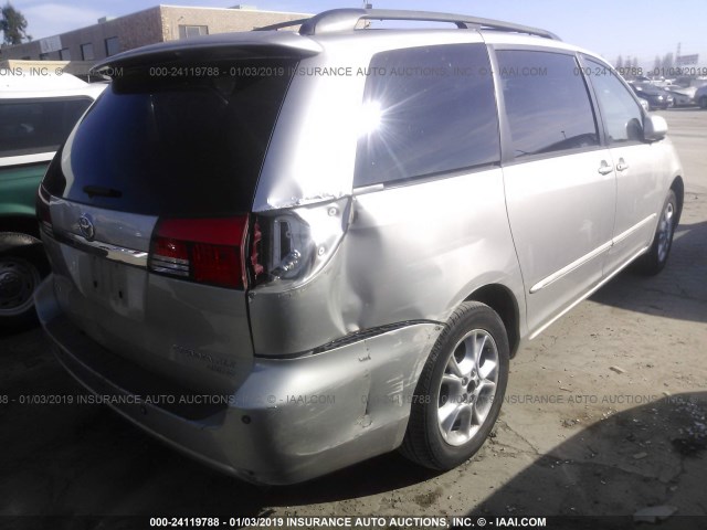 5TDZA22C74S094758 - 2004 TOYOTA SIENNA XLE/XLE LIMITED SILVER photo 4