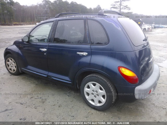 3C4FY48B52T302115 - 2002 CHRYSLER PT CRUISER CLASSIC BLUE photo 3