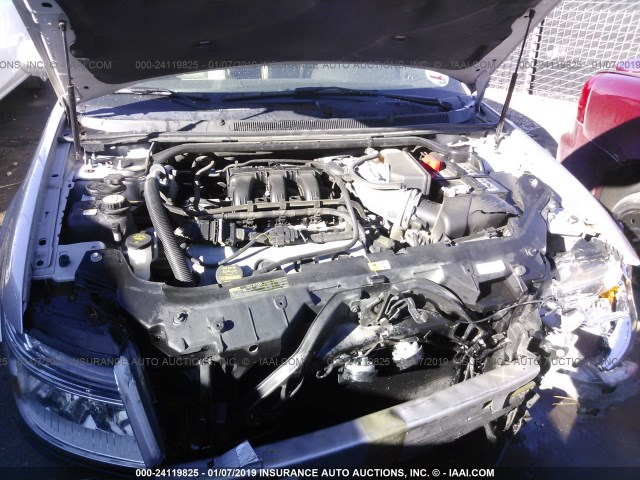 1FAHP24W08G179657 - 2008 FORD TAURUS SEL SILVER photo 10