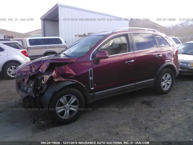 3GSDL43N08S578910 - 2008 SATURN VUE XE RED photo 2