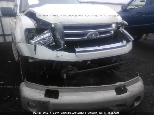 1FMFK18578LA62348 - 2008 FORD EXPEDITION EL EDDIE BAUER WHITE photo 6