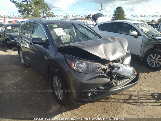 2HKRM3H75EH528822 - 2014 HONDA CR-V EXL GRAY photo 1