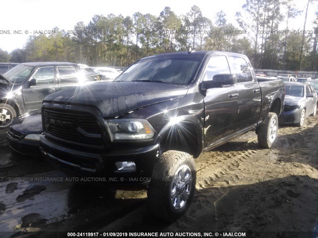 3C6UR5FL3JG108509 - 2018 RAM 2500 LARAMIE BLACK photo 2