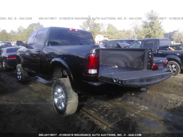 3C6UR5FL3JG108509 - 2018 RAM 2500 LARAMIE BLACK photo 3