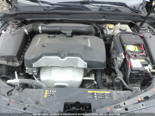 1G11C5SLXEF303624 - 2014 CHEVROLET MALIBU 1LT BLACK photo 10