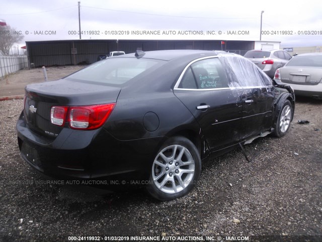 1G11C5SLXEF303624 - 2014 CHEVROLET MALIBU 1LT BLACK photo 4