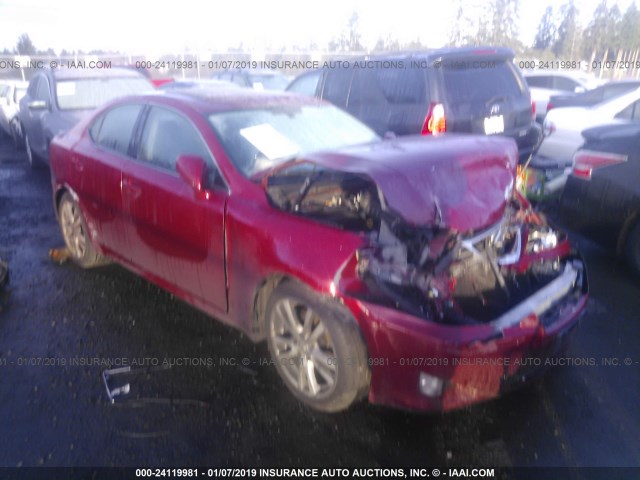 JTHBK262X65023299 - 2006 LEXUS IS 250 RED photo 1