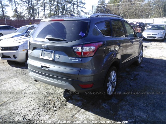 1FMCU0J95HUC24590 - 2017 FORD ESCAPE TITANIUM GRAY photo 4