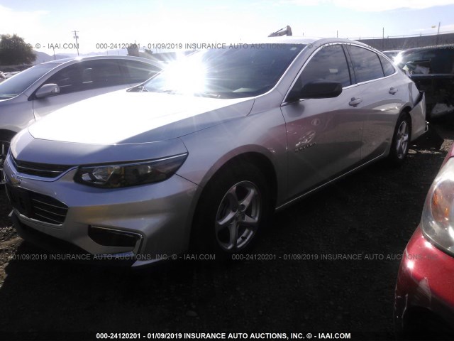 1G1ZB5ST8GF181175 - 2016 CHEVROLET MALIBU LS SILVER photo 2