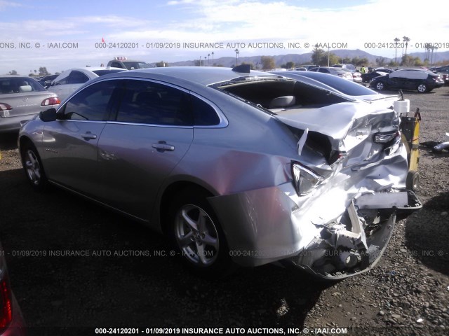 1G1ZB5ST8GF181175 - 2016 CHEVROLET MALIBU LS SILVER photo 3