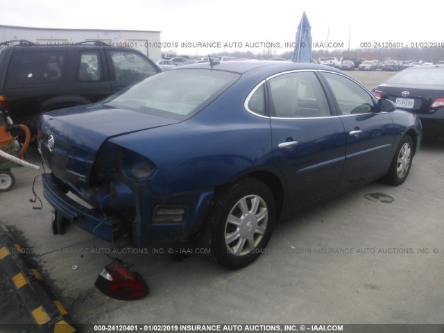 2G4WC582361135826 - 2006 BUICK LACROSSE CX BLUE photo 4