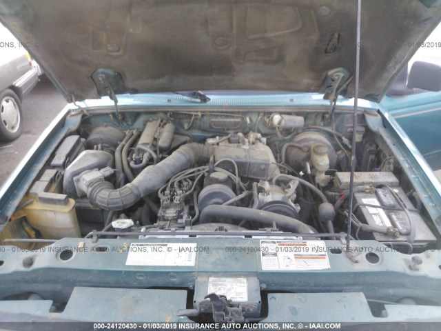 1FTCR10A3PPB20510 - 1993 FORD RANGER GREEN photo 10