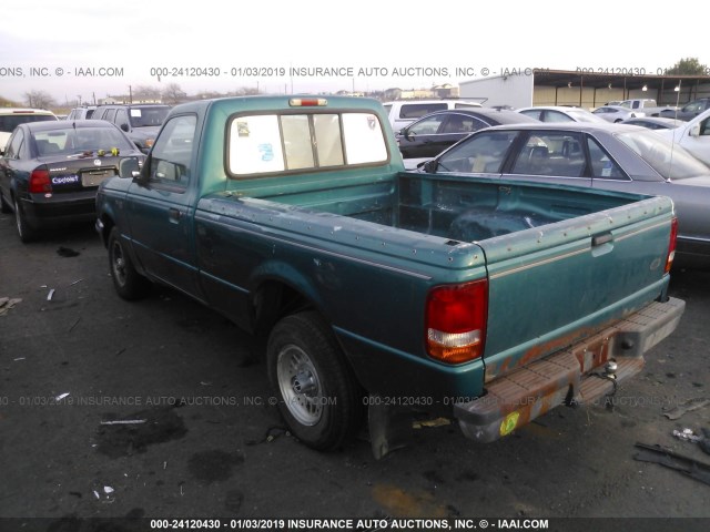 1FTCR10A3PPB20510 - 1993 FORD RANGER GREEN photo 3